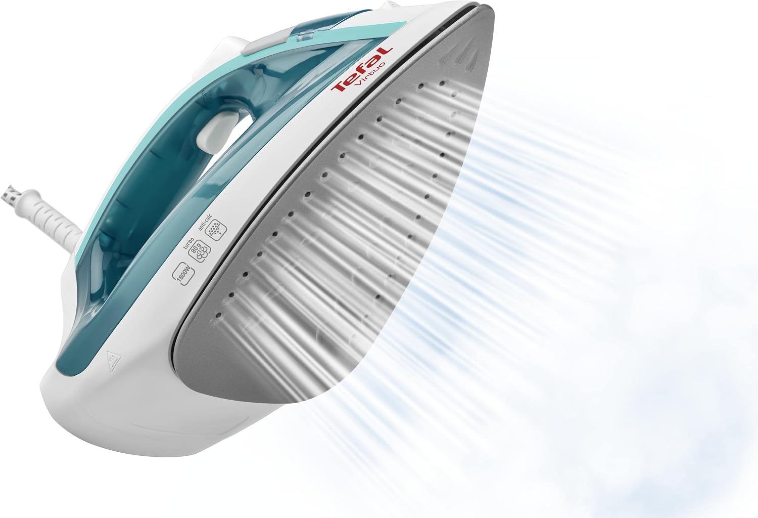 Detalle de Tefal FV1710 Virtuo stoomstrijkijzer, 1800 W, keramische zool en stoomstoot