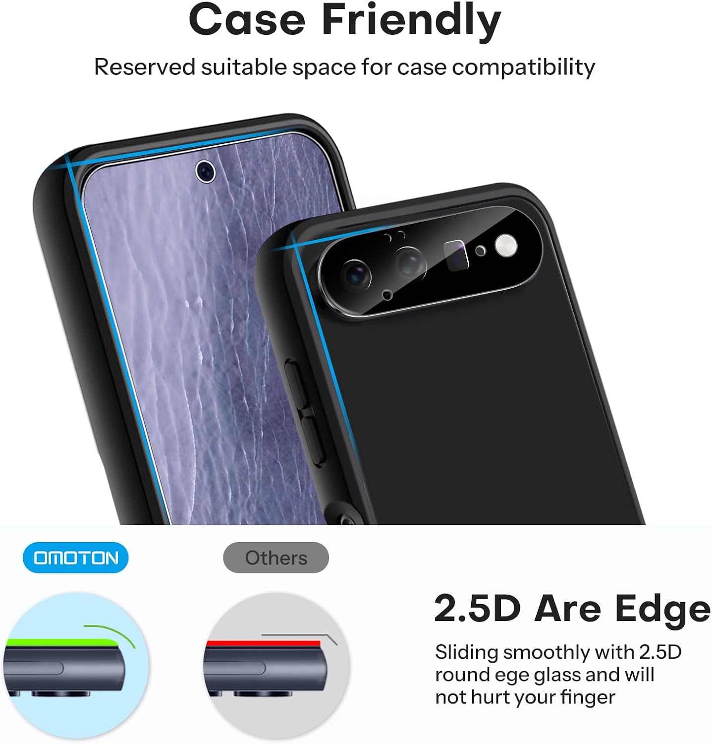 Detalle de OMOTON Screen Protector for Google Pixel 11 6.3-inch