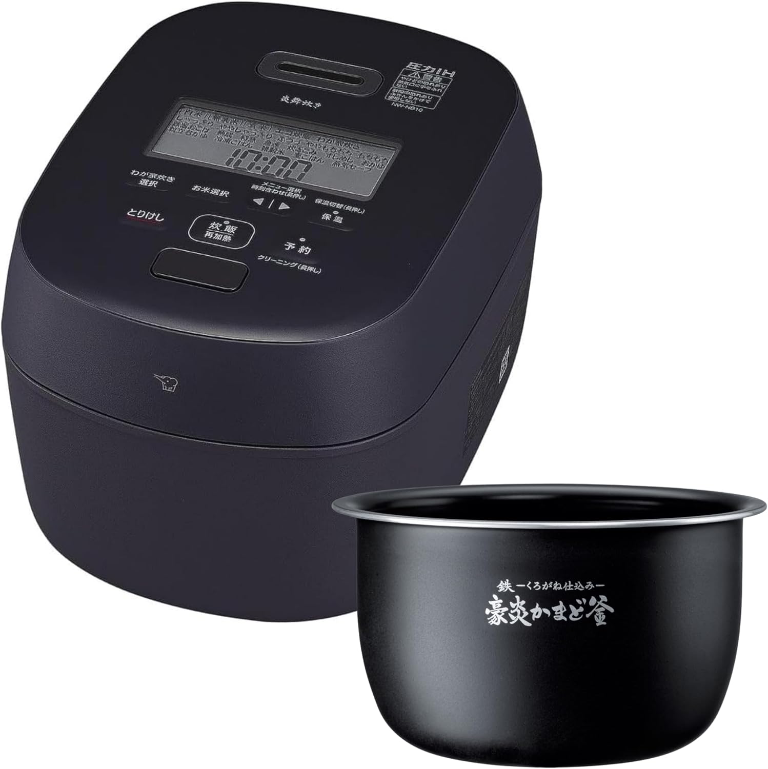 Detalle de 象印マホービン NW-NA10-BZ 炊飯器 5.5合 圧力IH 炎舞炊き スレートブラック
