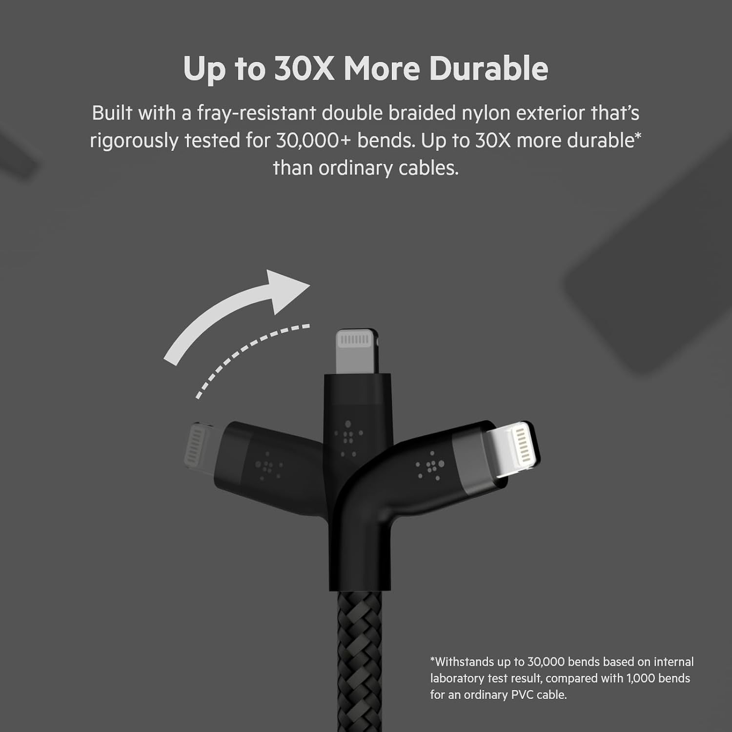 Thumbnail 4 de Belkin braided USB-C to Lightning cable, 2 m