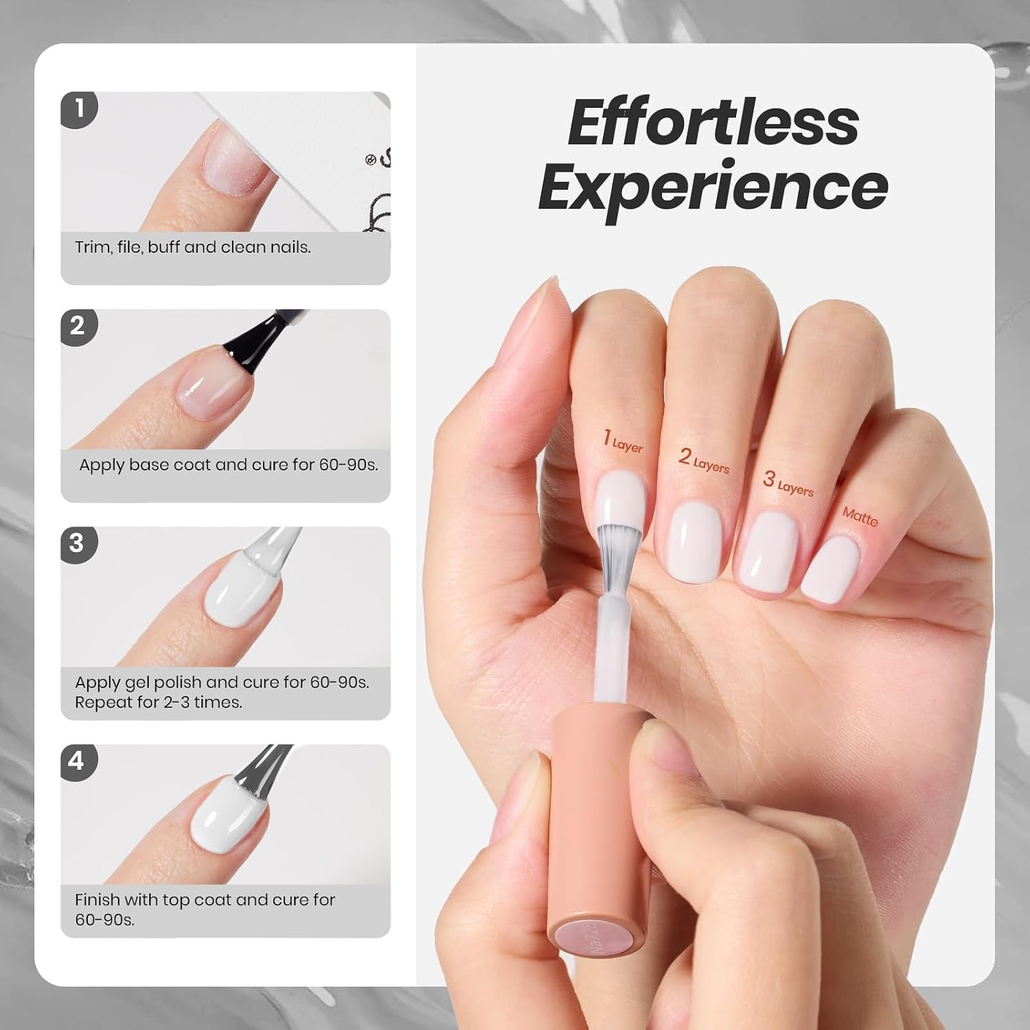 Thumbnail 6 de Beetles Milky White Gel Nail Polish 15ml ๐