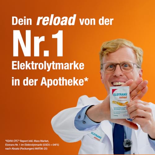 Detalle de Elotrans Reload – Isotonische Elektrolyt-Glucose-Mischung (15 Beutel) von Elotrans