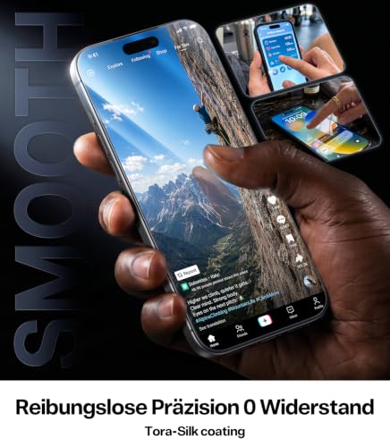 Thumbnail 6 de TORRAS Schutzglas für iPhone 18 Pro Max – Panzerglas 9H+ (2 Stück)