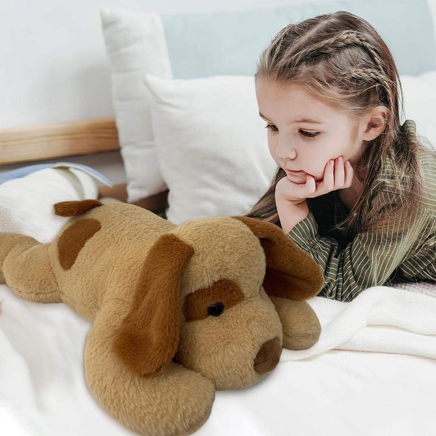 Thumbnail 4 de MeHoo 3.3LB Weighted Bear Plush (23.6 inch) – Weighted comfort hug plush for anxiety and bedtime