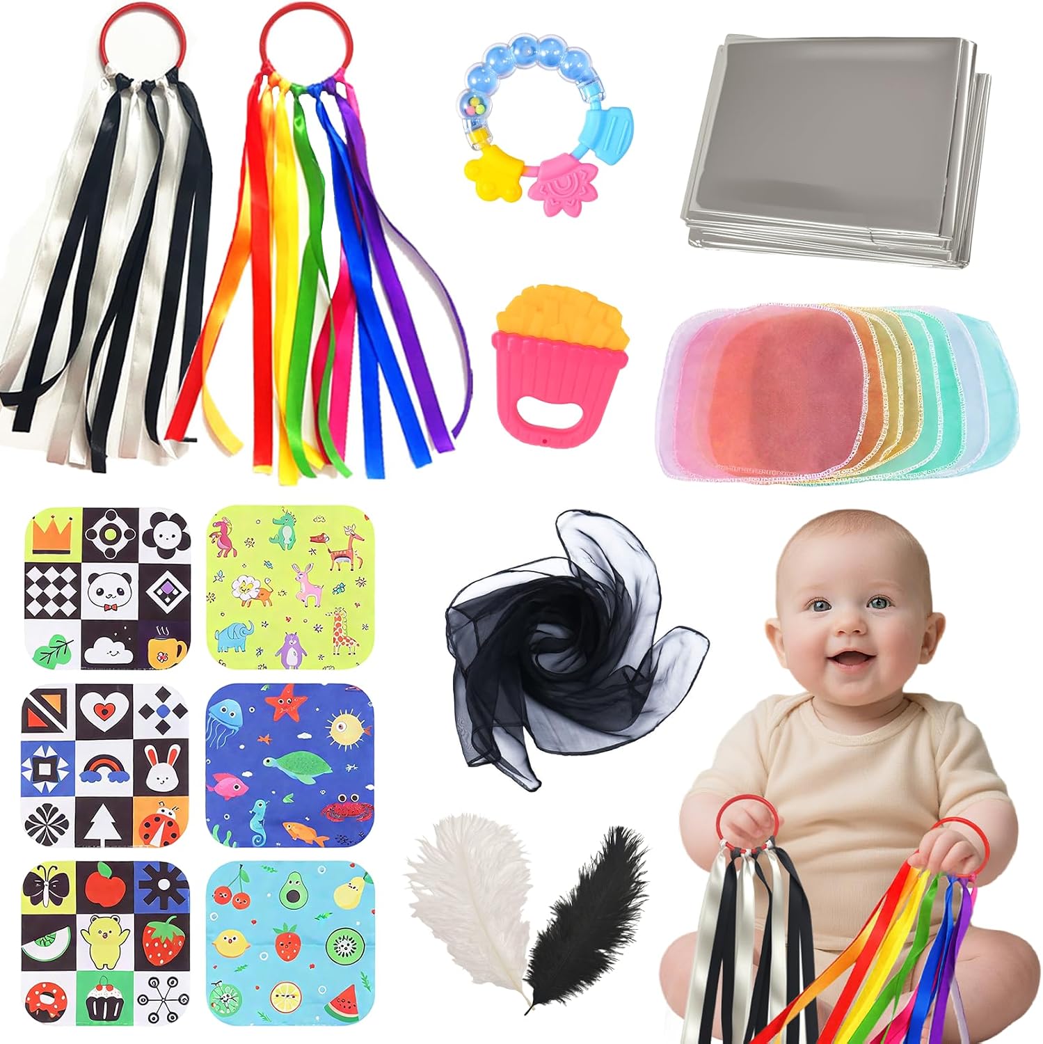 Detalle de 19Pcs Baby Sensory Toy Set 0–12 Months