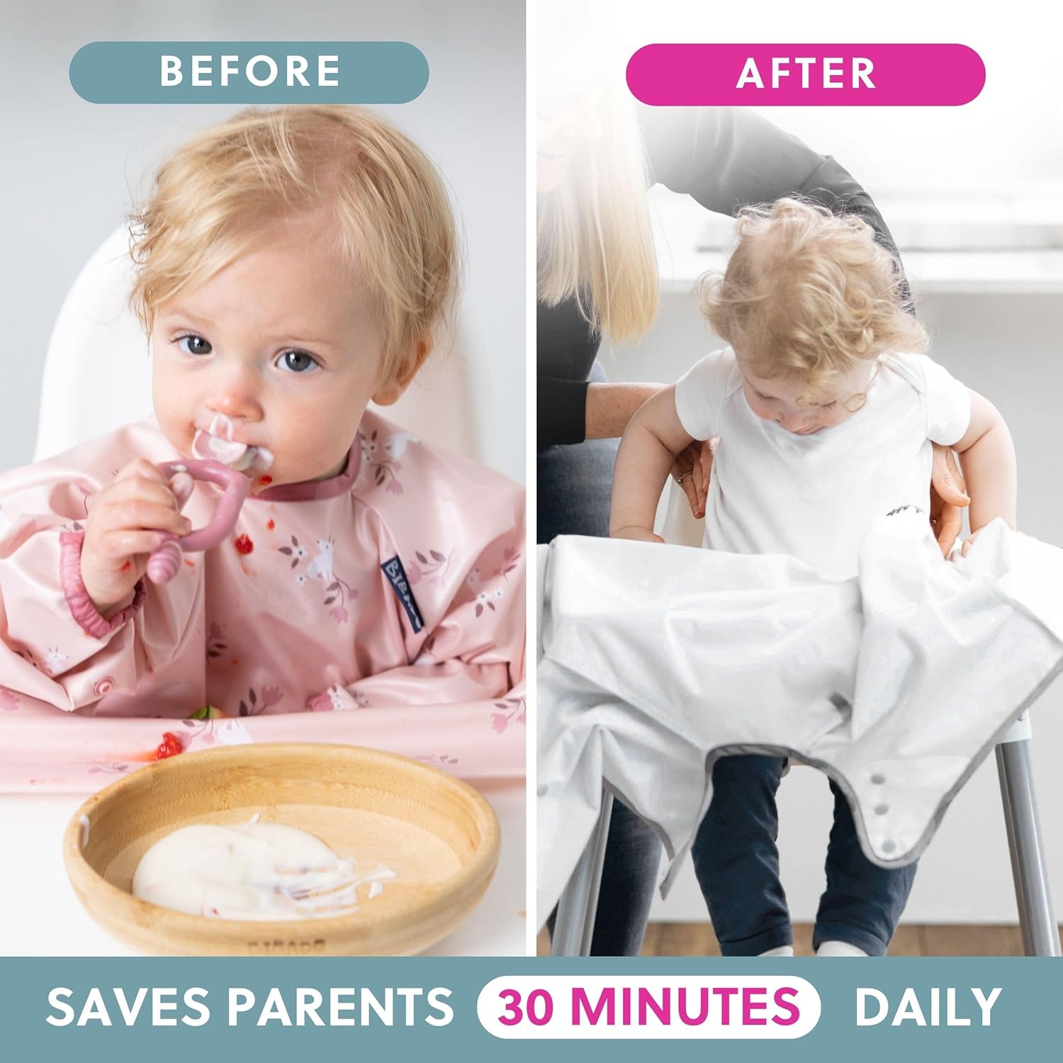 Thumbnail 4 de BIBaDO Long Sleeve Baby Bibs 6–36 months