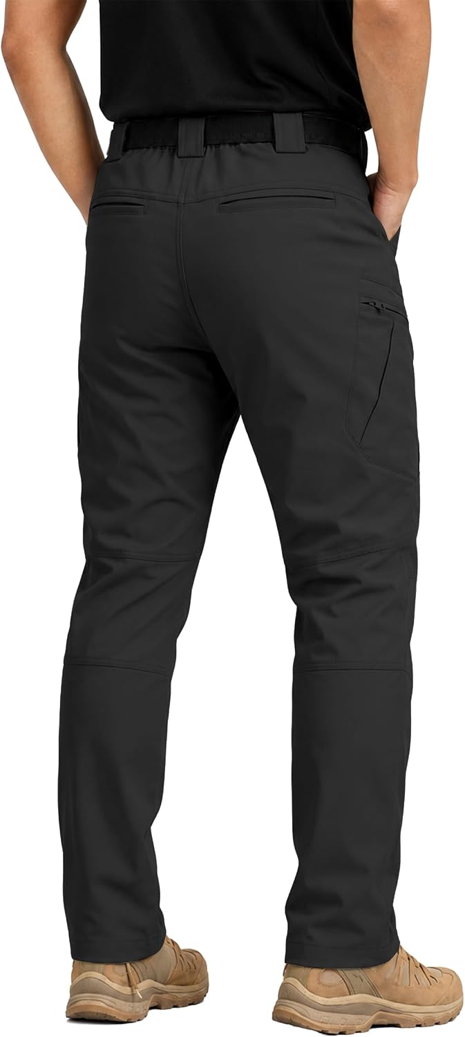 Detalle 2 de Pillxter Men's Stretch Tactical Cargo Pants, 4-Way Stretch, Water-Resistant, 6 Pockets