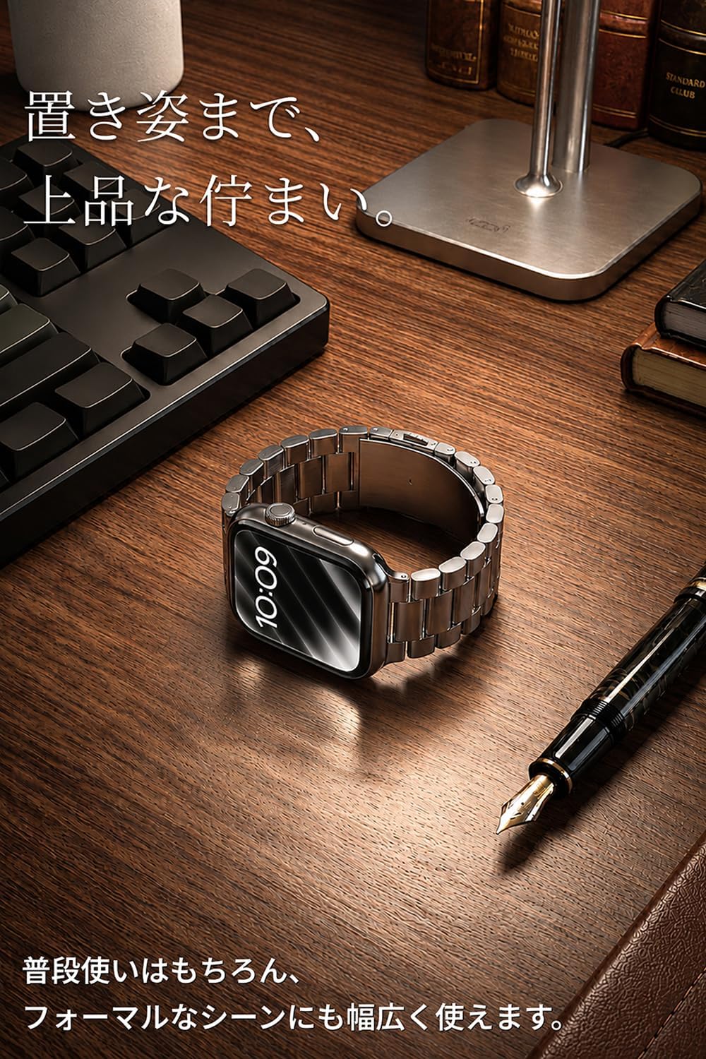 Thumbnail 6 de エレコム AWW25ABDSS3SV Apple Watch用ステンレスバンド 3連タイプ・シルバー