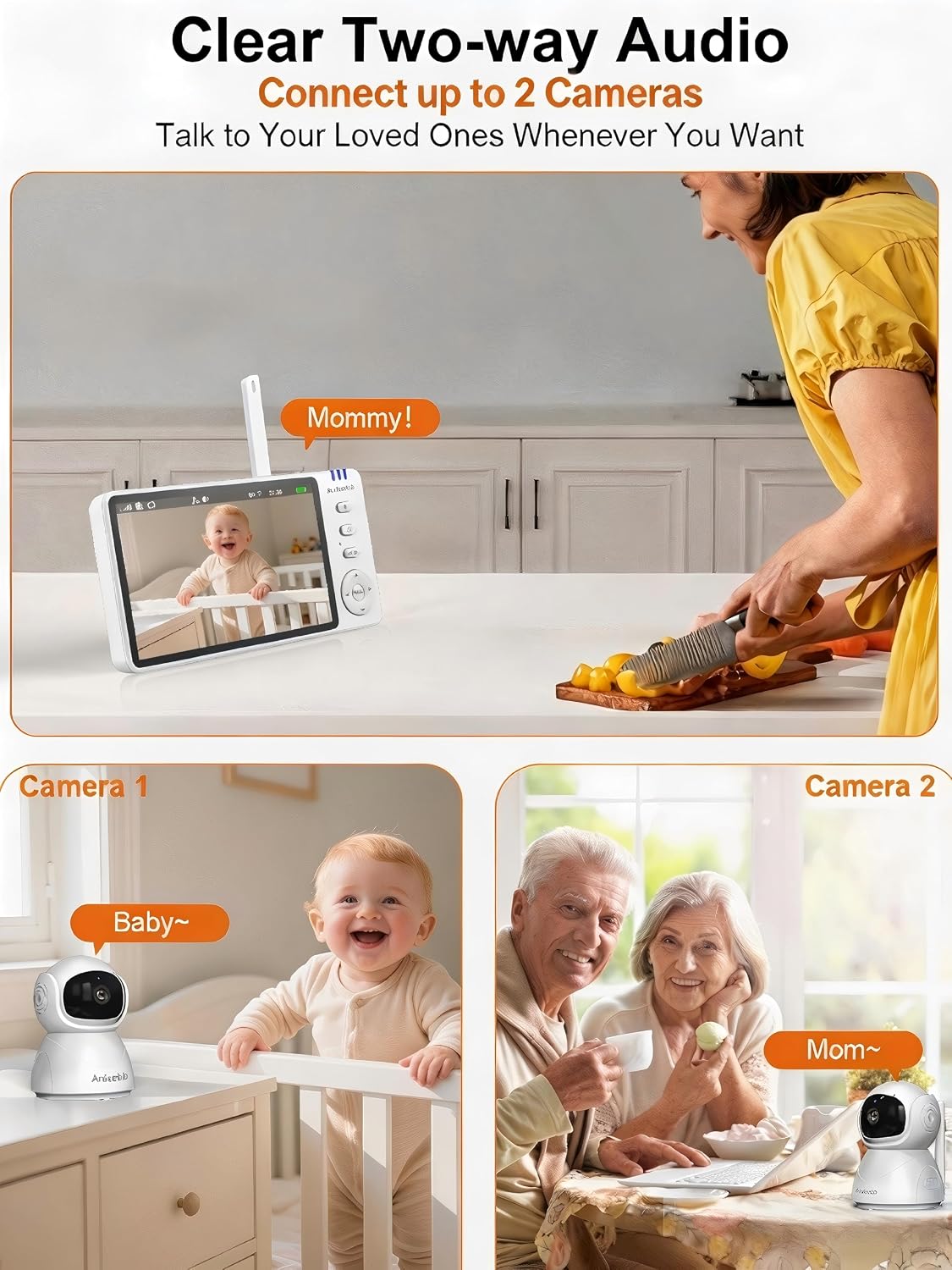 Detalle de Anicebb Baby Monitor, 5-Inch