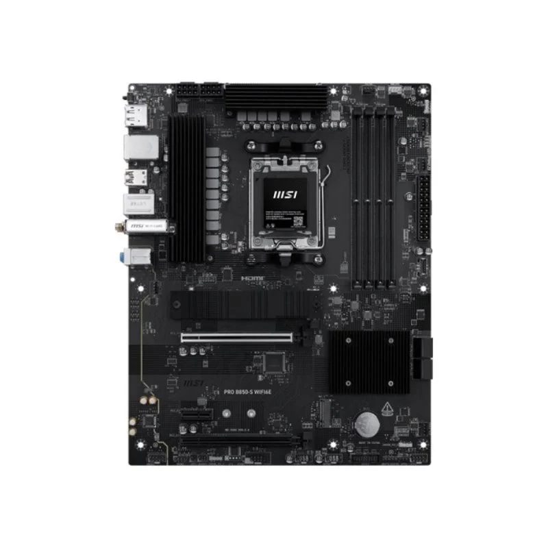 Detalle de MSI PRO B850-S WIFI6E ATX AM5 PRO DDR5 M.2 Dual LAN RGB: ficha para decidir si merece la pena