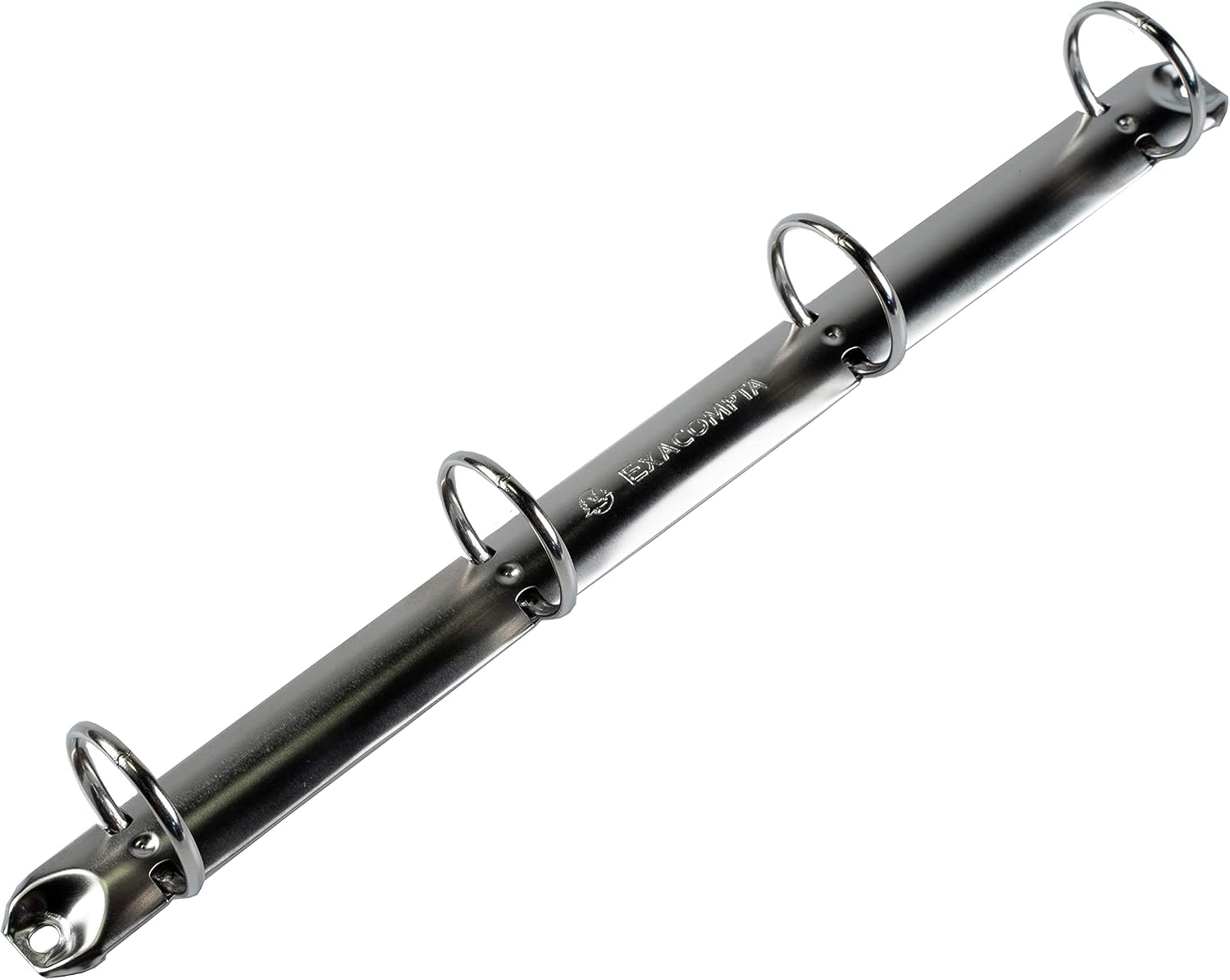 Detalle de Exacompta réf. 51381E – Carton de 10 classeurs rembordés PP, 4 anneaux ronds 25 mm, dos 40 mm, format A4, noir