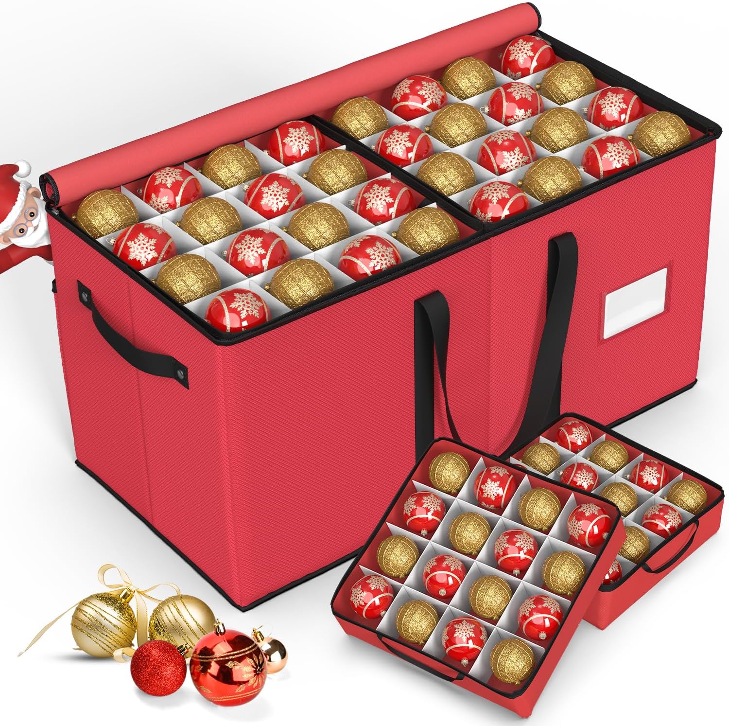 Keten 3-Inch Ornament Storage Boxes