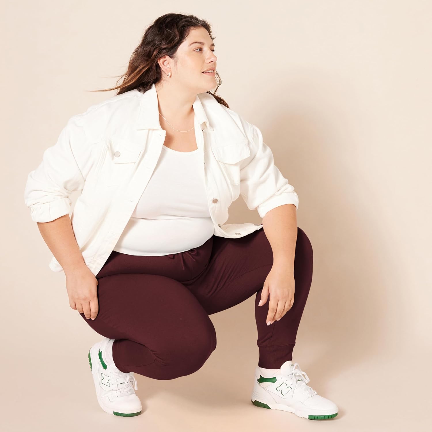 Thumbnail 6 de Amazon Essentials Women’s Fleece Cuffed Jogging Bottoms (Plus Size available)