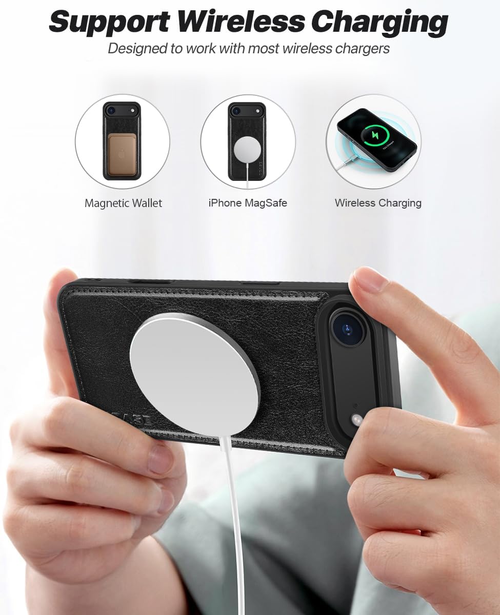 Thumbnail 5 de OCASE iPhone Air Hülle Magnetische Lederhülle mit Kartenfach