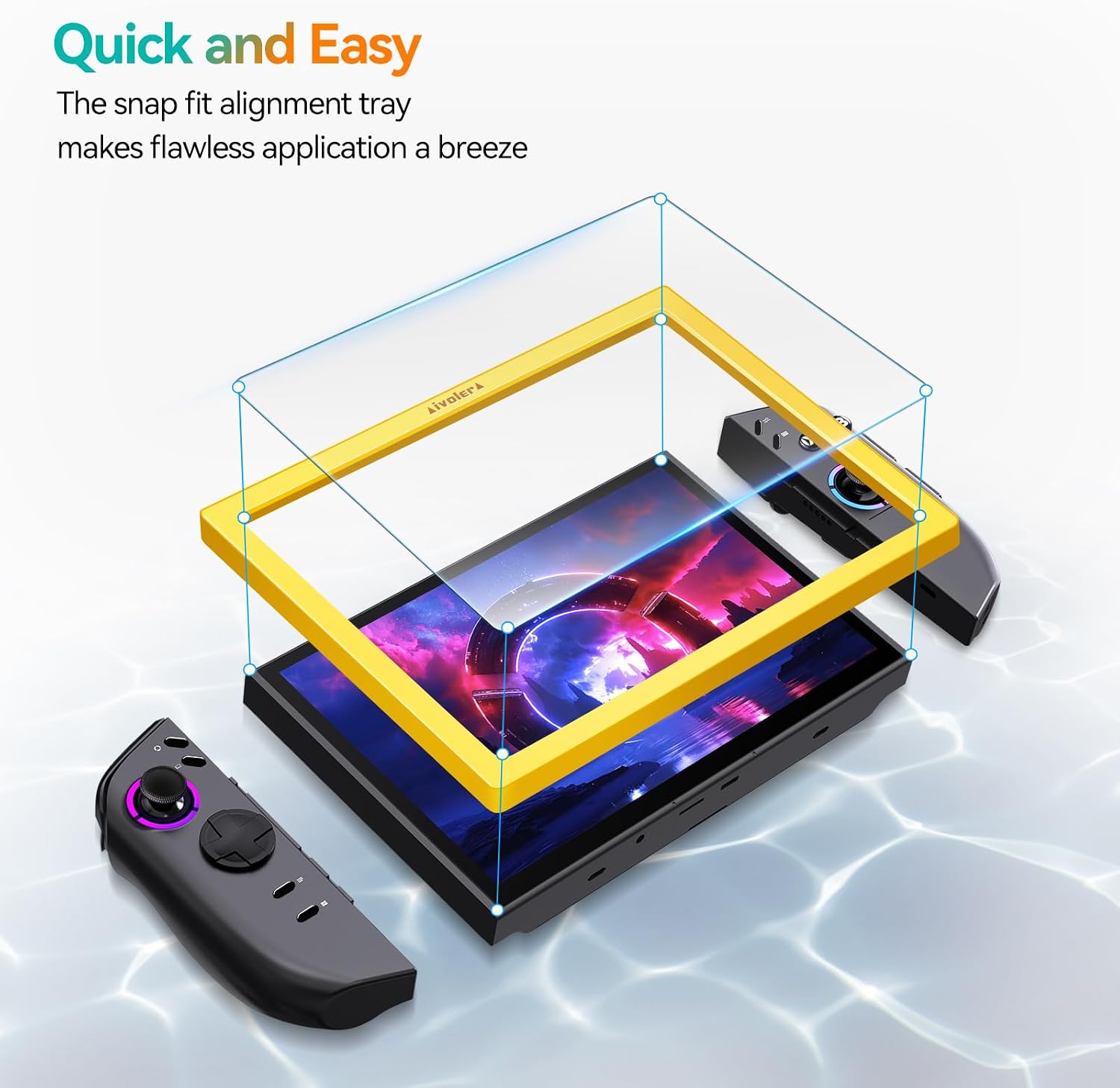 Detalle 2 de ivoler Lenovo Legion Go Gen 2 Screen Protector, 9H Tempered Glass, 2-Pack