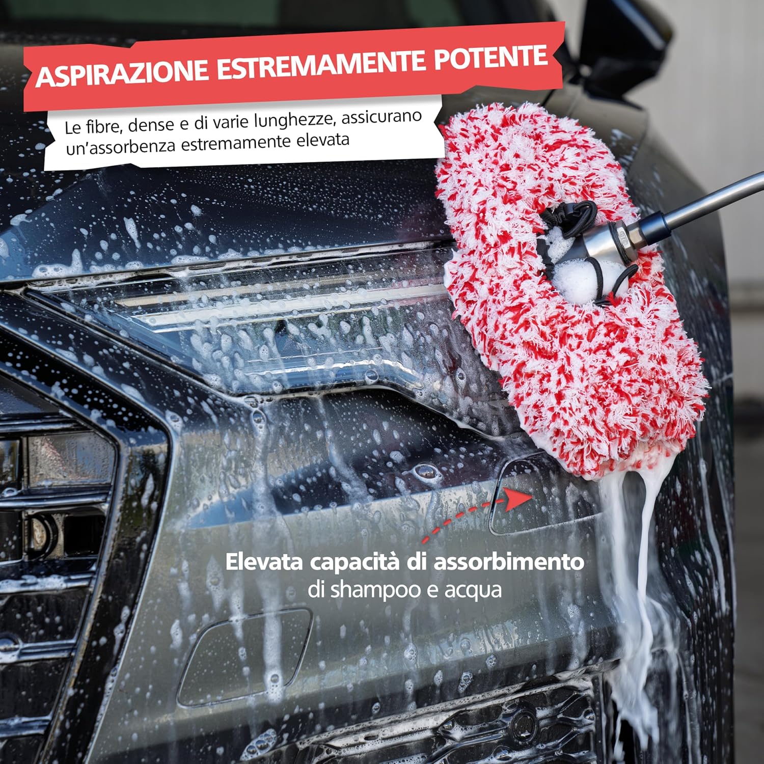 Detalle de SPRINGER ZX1700: Copertura per Spazzole in Microfibra universale, assorbente e delicata sulla vernice