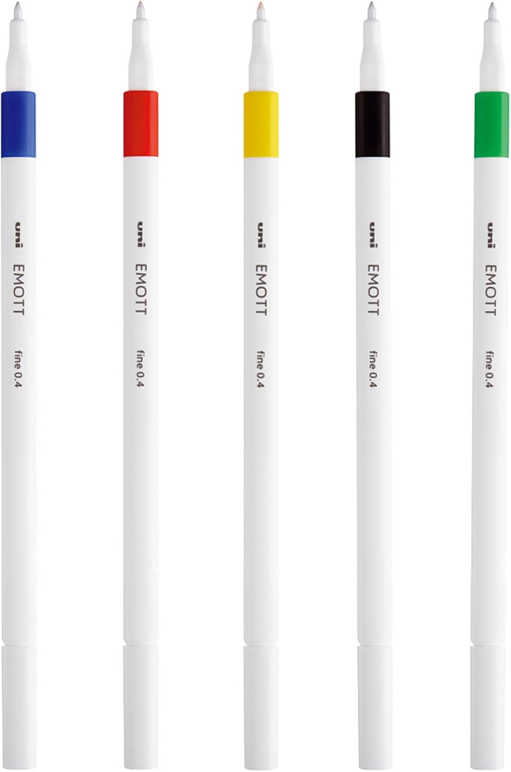 Thumbnail 2 de uni-ball PEMSY/5 01 Emott fineliners, 5 färger, 0,4 mm