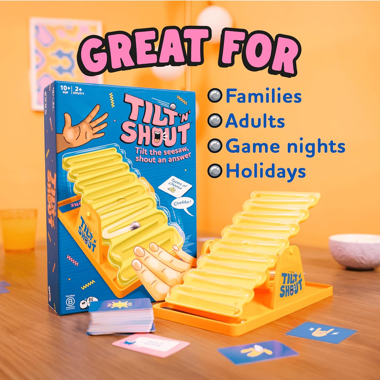 Thumbnail 4 de Big Potato Tilt ’n’ Shout – Fast-Paced Family Board Game for Adults & Kids