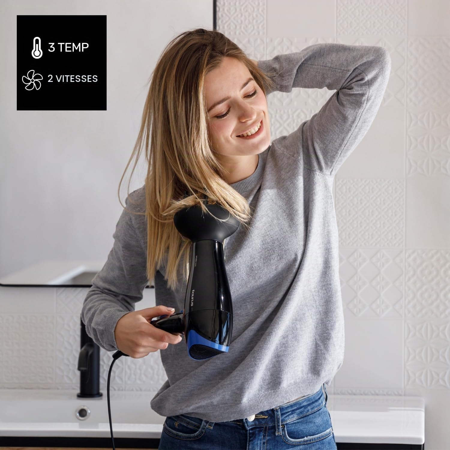 Detalle de Taurus Studio 2500 haardroger, 2400 W, opvouwbaar met diffuser
