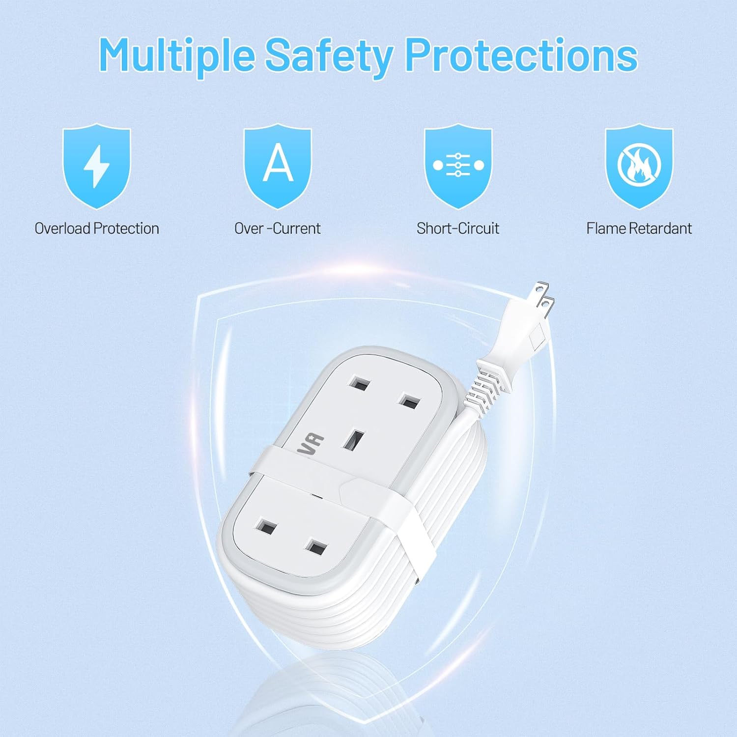 Thumbnail 6 de BEVA 2 Way 3 USB UK–Japan Adapter with 1.5M cable 🔌