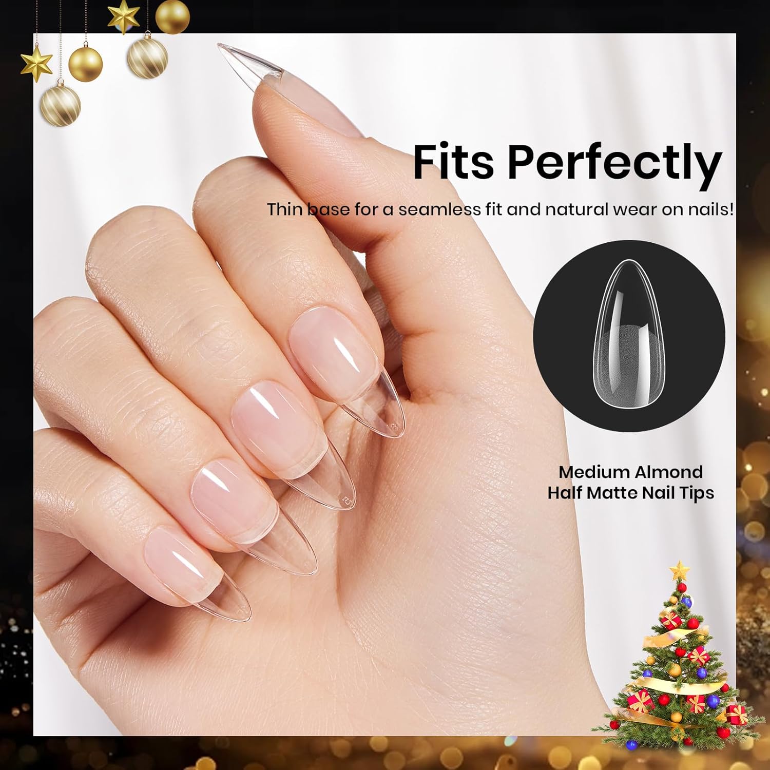 Thumbnail 4 de Beetles Gel Nail Tips Medium Almond 288pcs