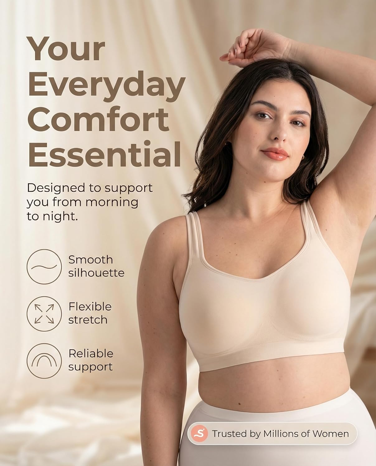 Thumbnail 6 de Shapermint Wireless Bras for Women (wire-free support, lightly padded seamless cups)