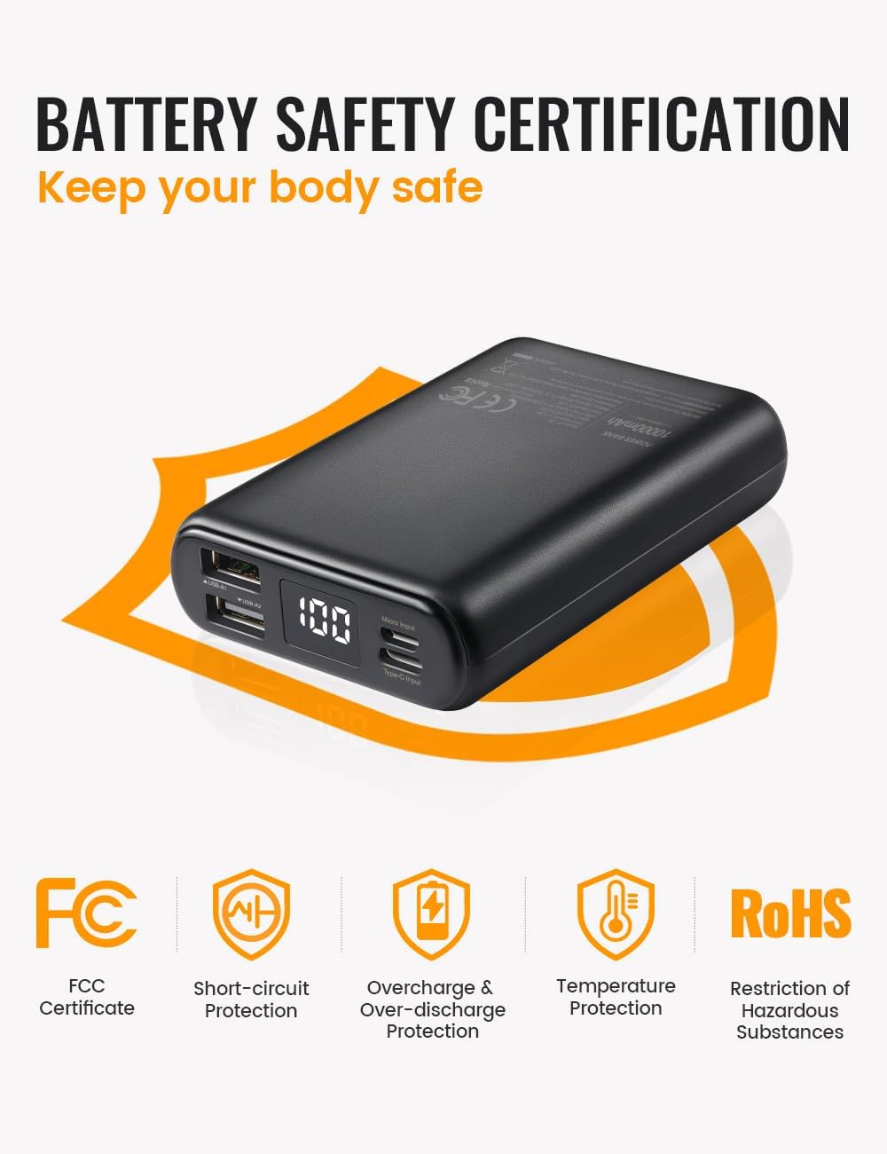 Thumbnail 4 de TIDEWE Heated Vest for Men, 4 Heating Zones, 3 Heat Settings, 10,000mAh Battery