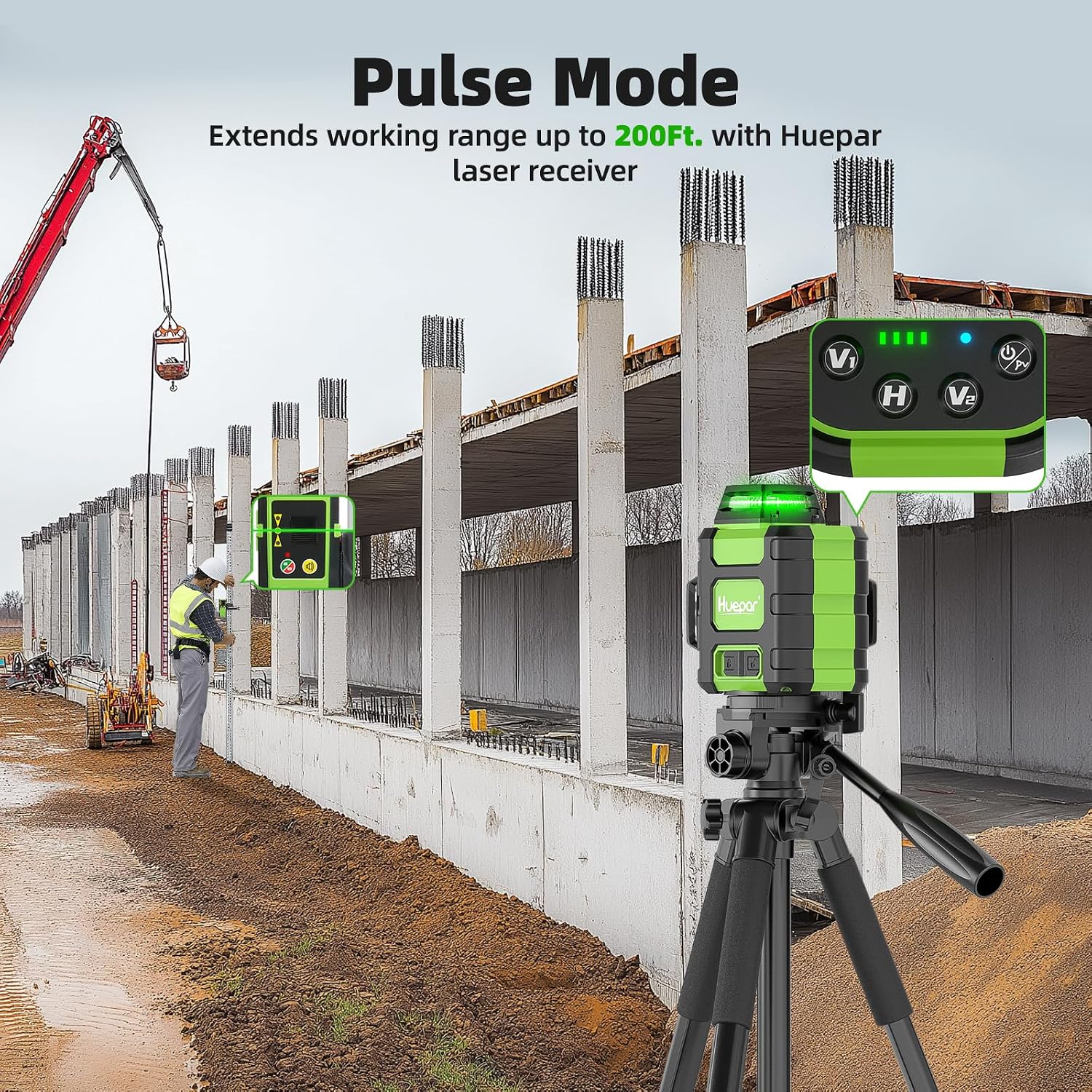 Detalle de Huepar 3D Laser Level HM03CG