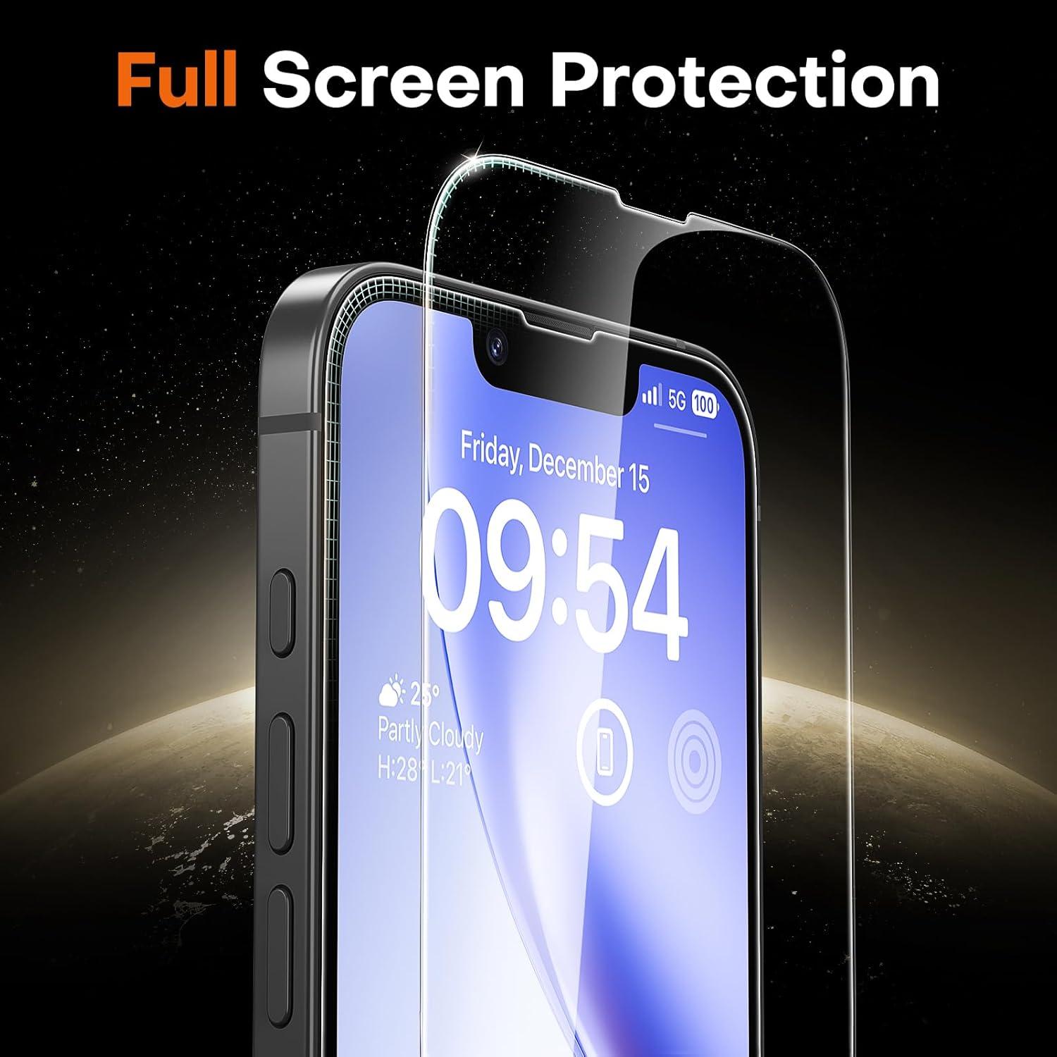 Thumbnail 3 de TOCOL for iPhone 17e Screen Protector (6.1 inch) 9H Hardness Tempered Glass, Auto-Install, Case-Friendly 2-Pack