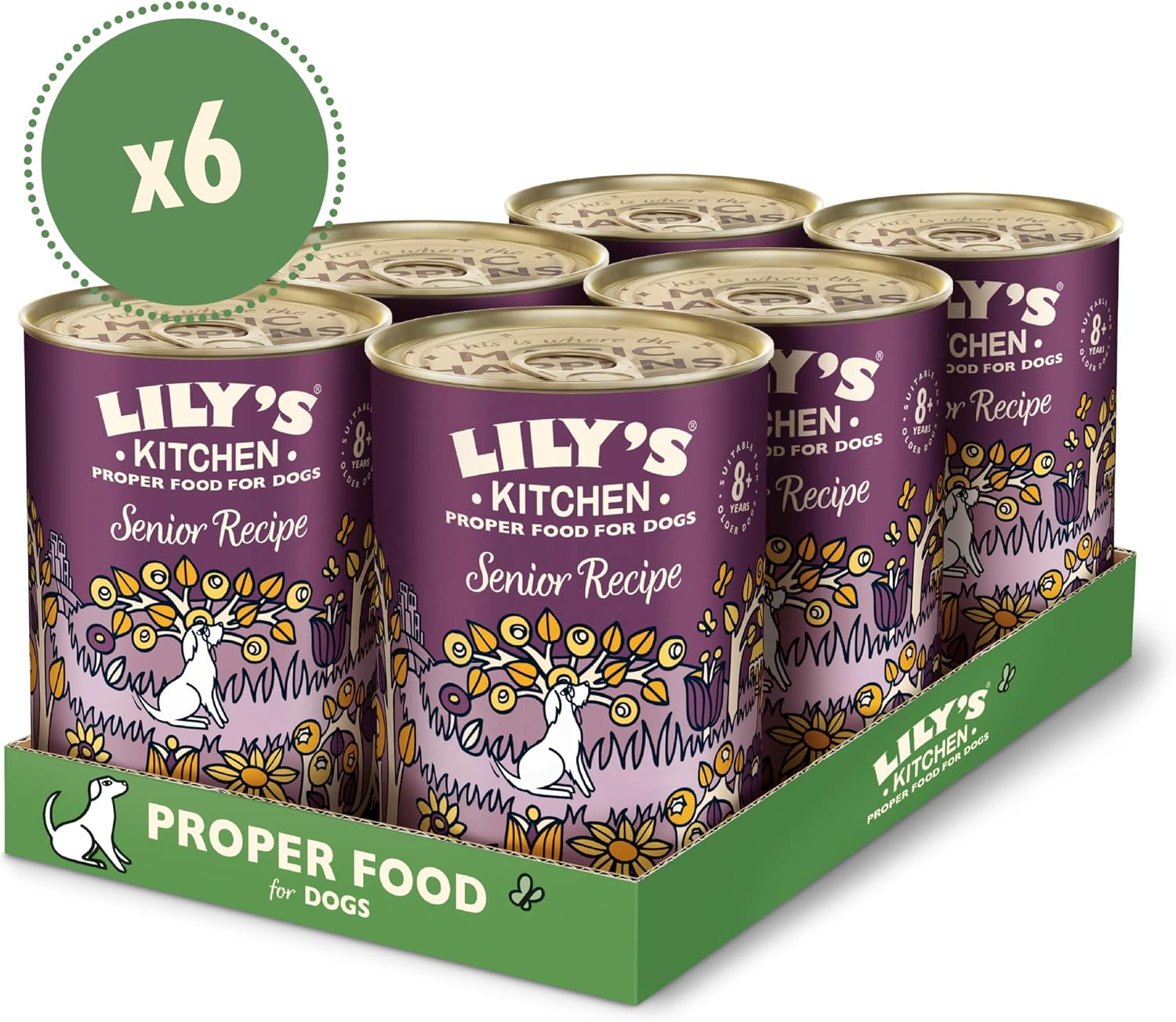 Detalle de Lily's Kitchen Cibo umido per cani senior al tacchino 6 x 400 g – ingredienti naturali
