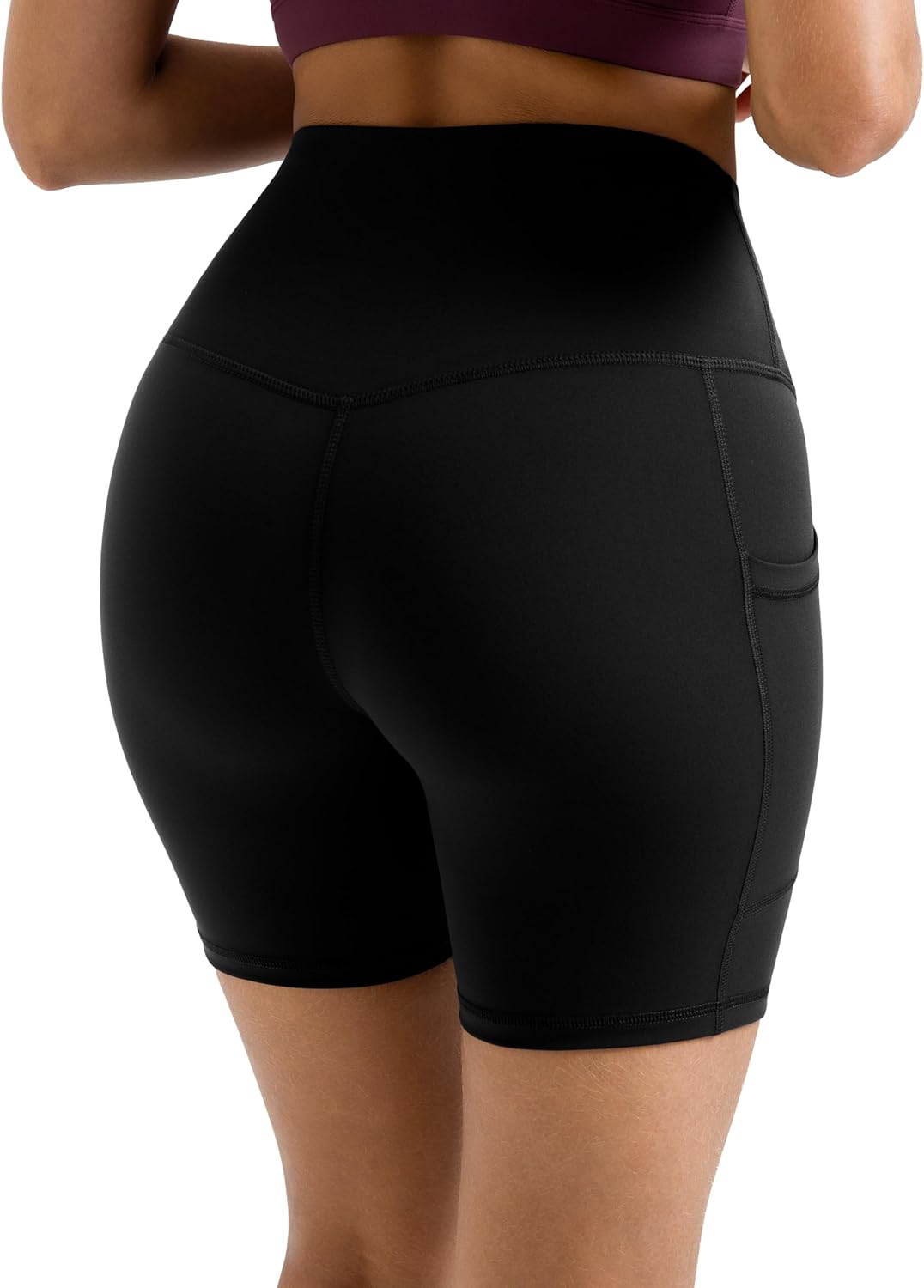 Thumbnail 6 de Colorfulkoala Women’s High Waisted Biker Shorts with Pockets (6" Inseam) — Yoga Tummy Control