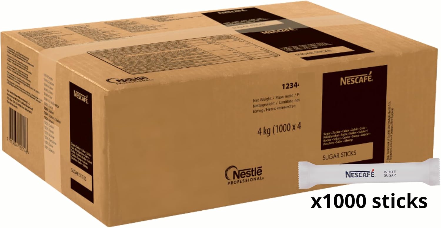 Detalle 2 de NESCAFÉ Zucchero Bianco in bustine da 4 g – 1000 porzioni monodose (4 kg)