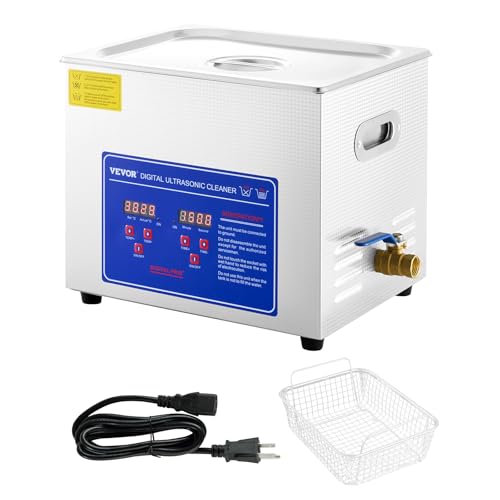 Thumbnail 8 de VEVOR Limpiador ultrasónico 10L con temporizador y control de temperatura – 240 W, acero inoxidable 304
