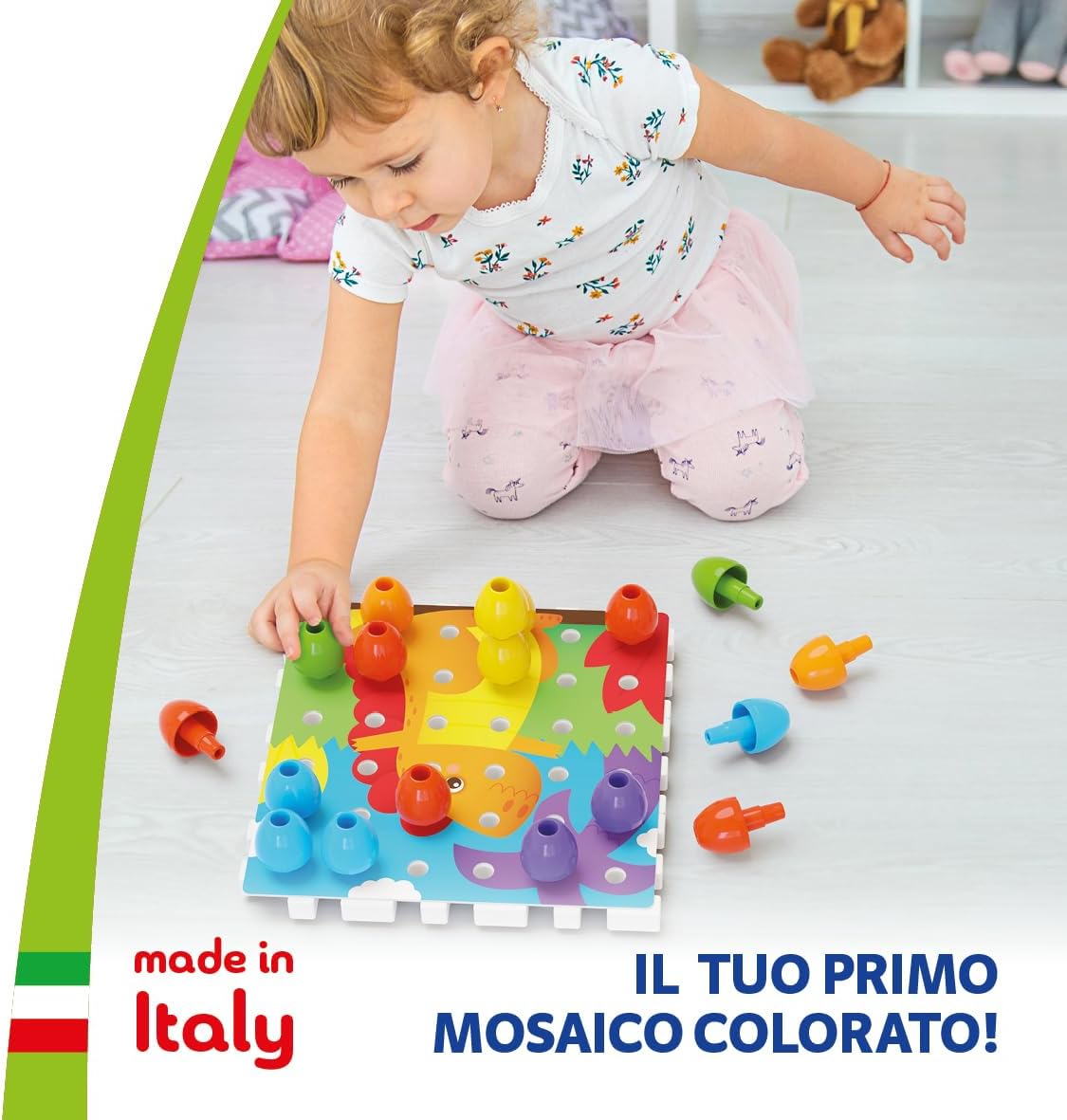 Detalle de Quercetti Jumbo Peggy Bio Mosaico 36 chiodini