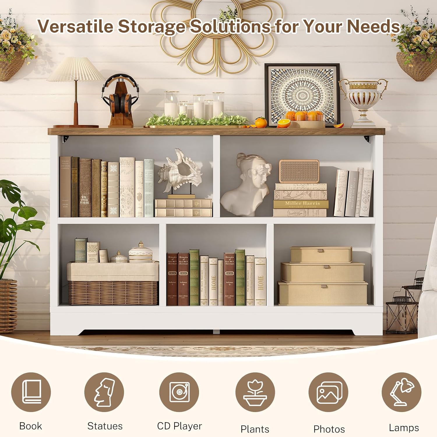 Detalle 1 de TEENFON Cube Storage Bookshelf, 5-Cube