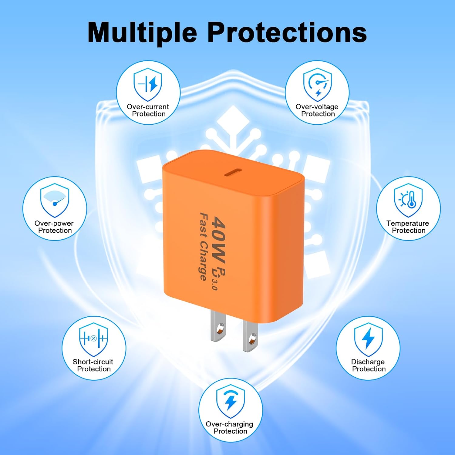 Thumbnail 4 de FUHAYA XHD-PD40W 40W USB-C Charger with 10-Foot Cable
