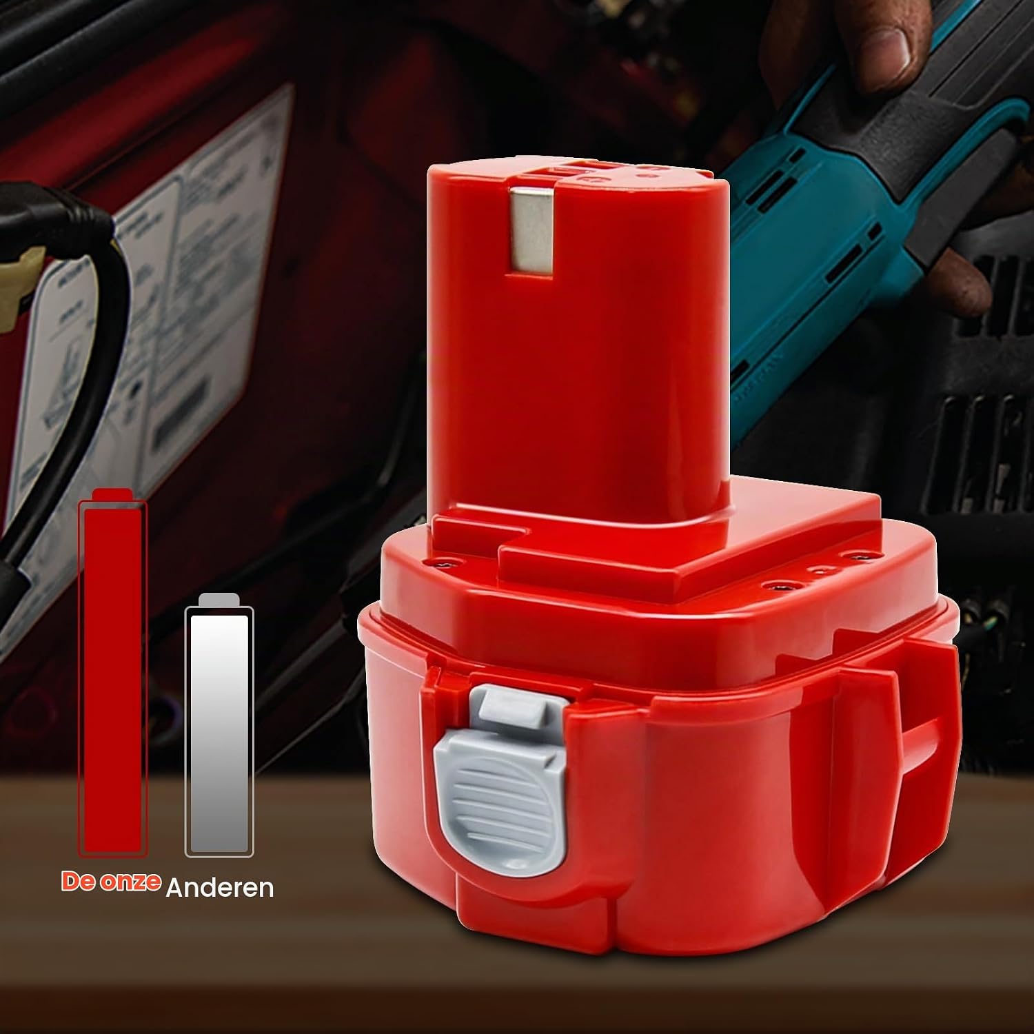 Detalle 2 de Powtree 12V 5,0Ah NiMH-reserveaccu’s voor PA12, set van 2