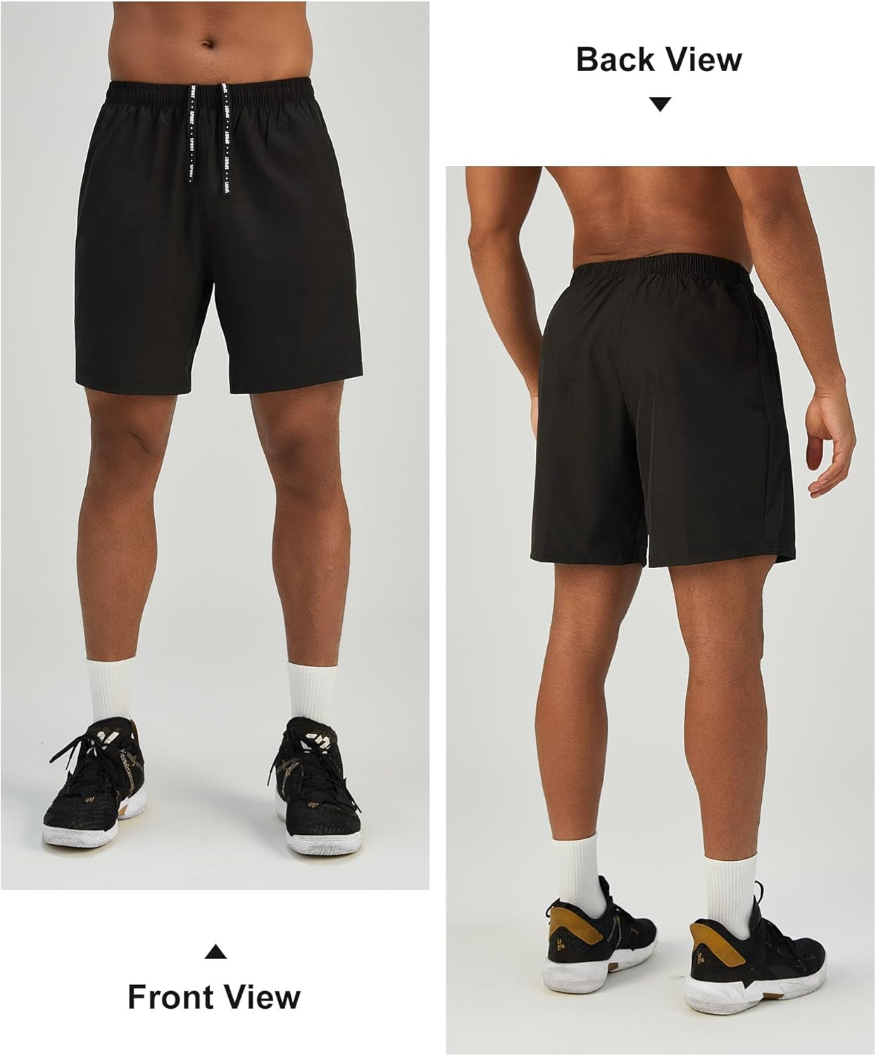 Thumbnail 4 de Pesfix Men’s 7'' Lightweight Athletic Shorts with Quick-Dry Fabric and Zipper Pockets