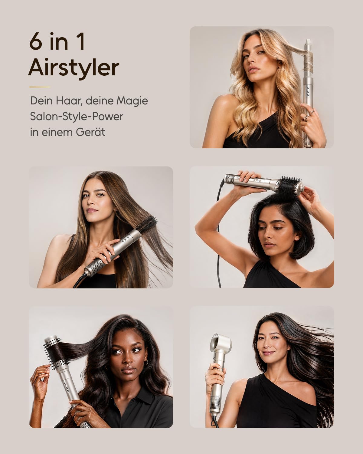 Thumbnail 1 de 7MAGIC 6 in 1 Airstyler – Beach Wave Styler