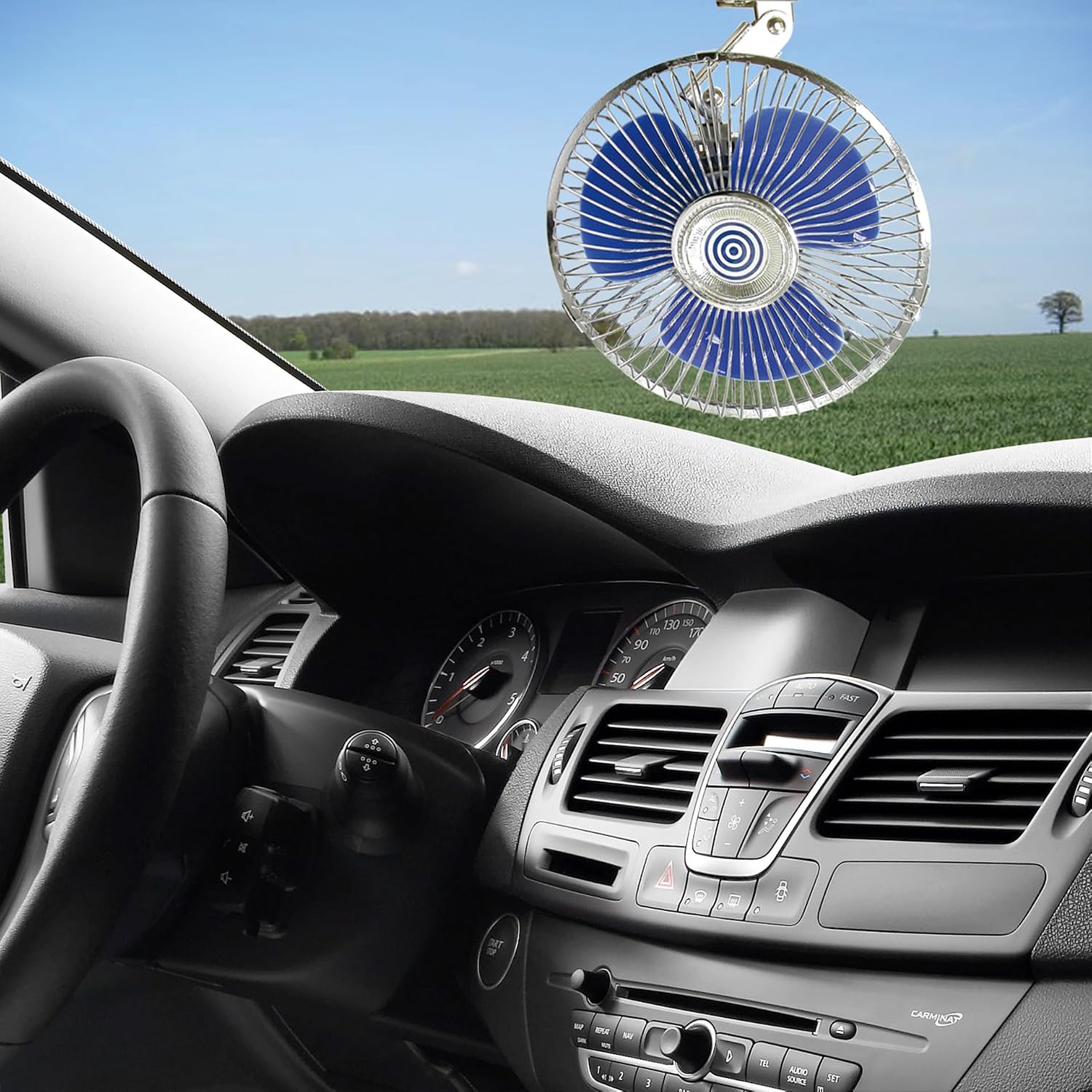 Detalle 2 de CARPOINT 0570010 Ventilador portátil para coche