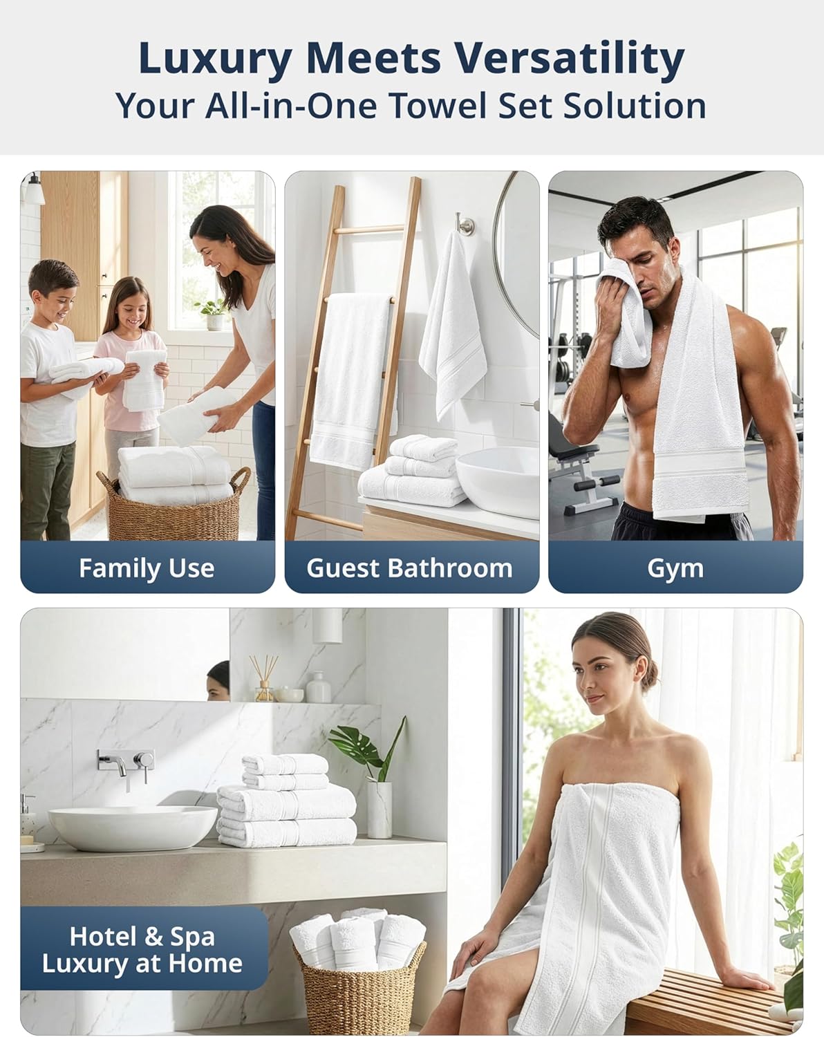 Thumbnail 4 de LANE LINEN Towel Set 18-Piece