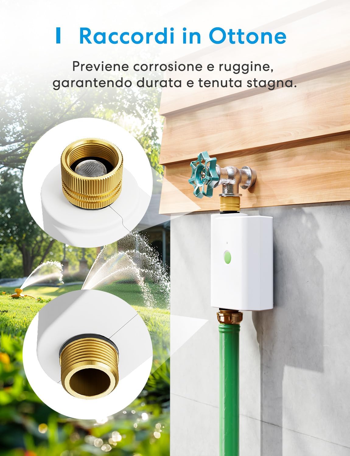 Thumbnail 2 de Meross Centralina Irrigazione WiFi MST100: controllo, risparmio e integrazione HomeKit/Alexa/Google