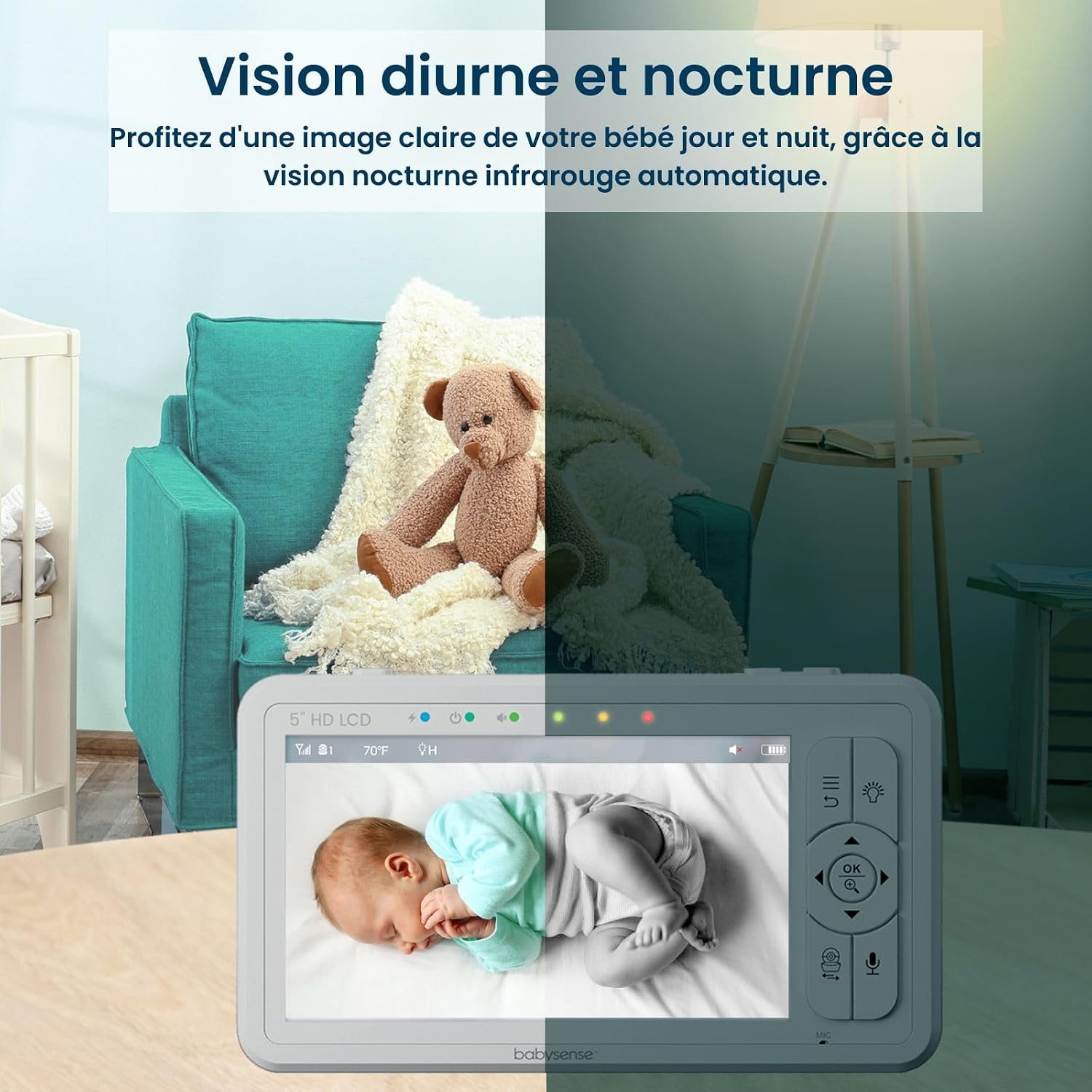 Detalle de Babysense HDS2 moniteur vidéo 5"