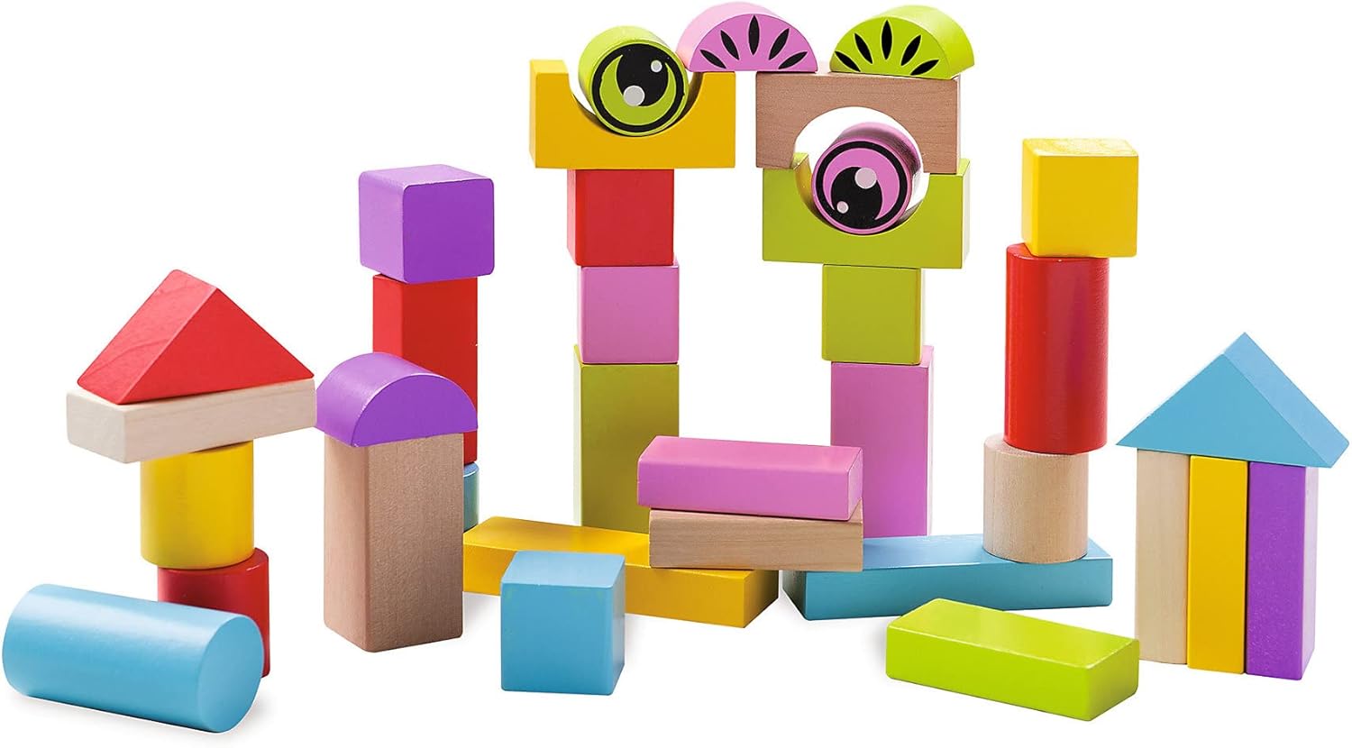 Thumbnail 4 de Eichhorn 100001833 Spiel- und Lauflernwagen (teilmontiert) mit 35 bunten Holzbausteinen