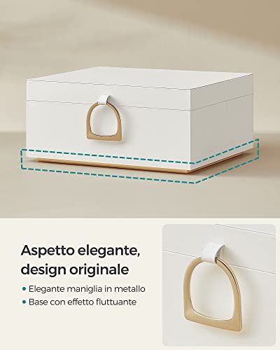 Thumbnail 2 de SONGMICS Scatola Portagioie a 2 Livelli JBC165W01: eleganza e organizzazione per gioielli