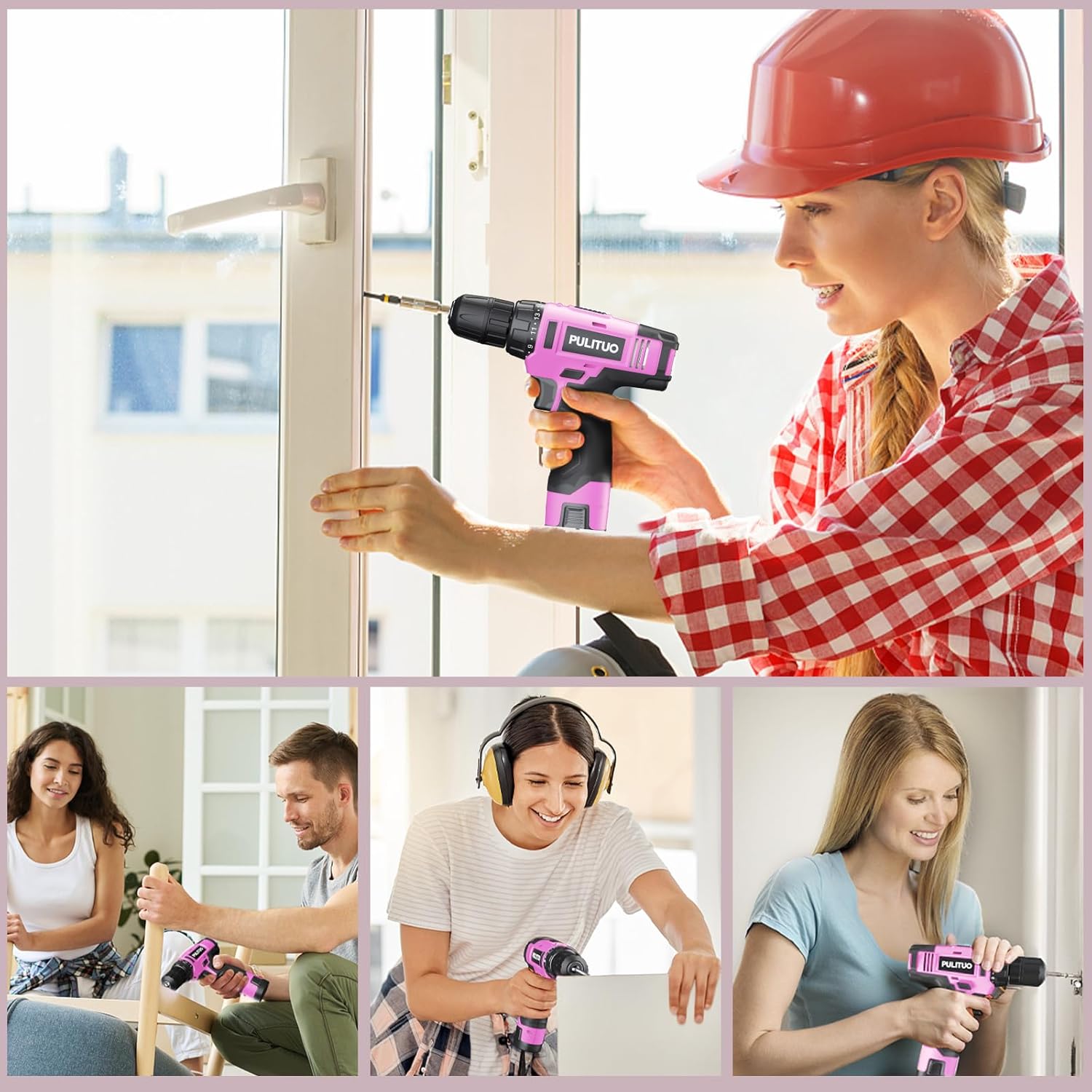 Thumbnail 6 de PULITUO 12V Cordless Drill (Li-Ion) with 21+1 Torque Settings and LED Light