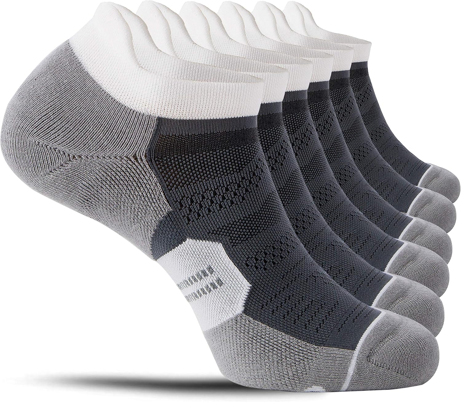 Detalle 2 de CS CELERSPORT Trainer Socks for Men & Women – Cushioned Ankle Running Socks (6 Pairs)