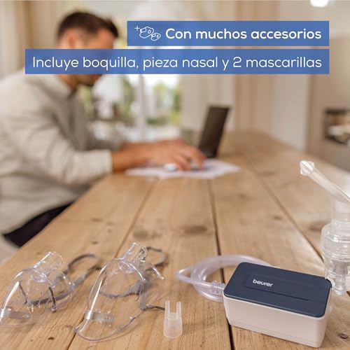 Detalle 1 de Beurer IH 15 Inhalador | nebulizador compacto para asma