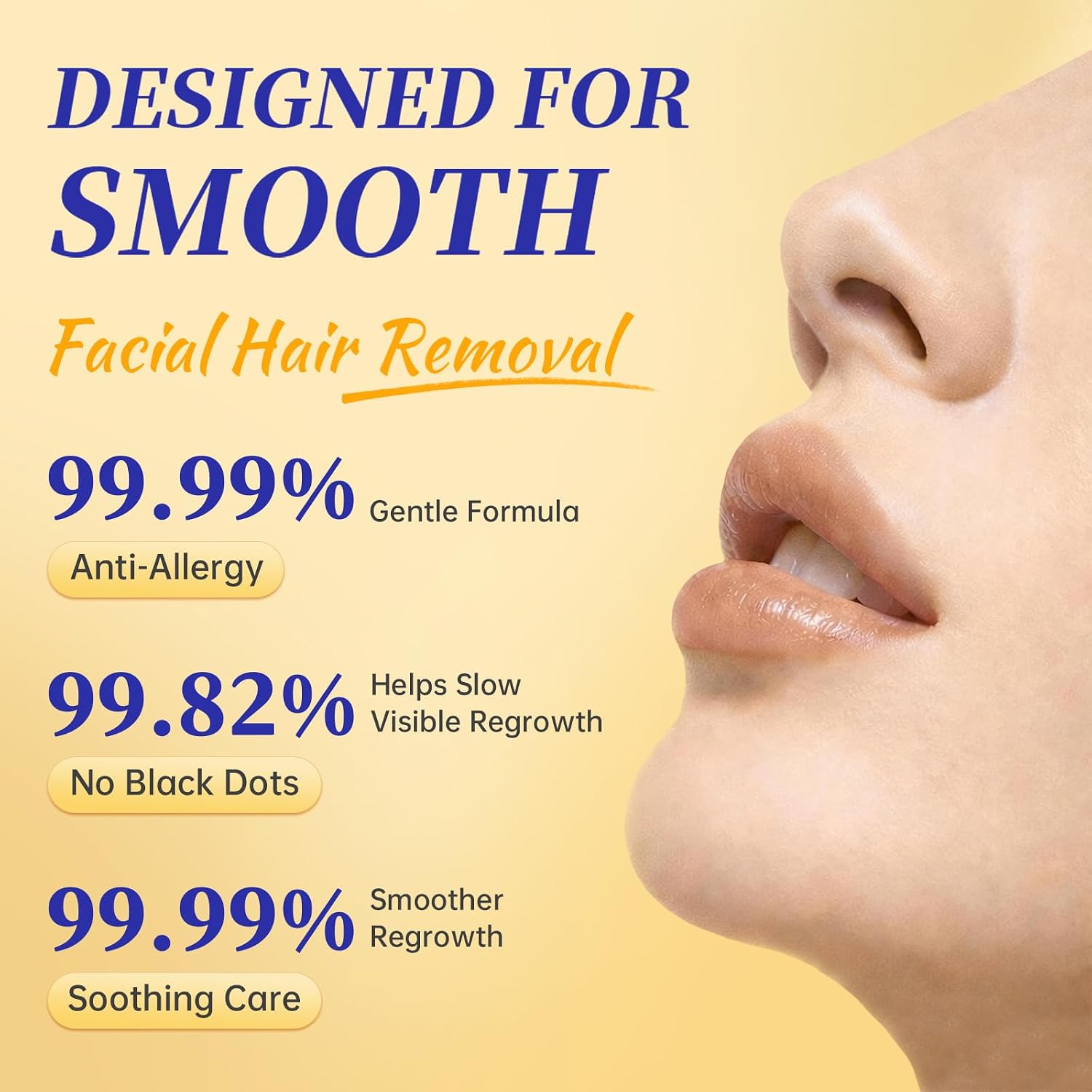 Thumbnail 3 de Facial Hair Removal Cream for Women and Men, 2.03 fl oz with Soothing Cream
