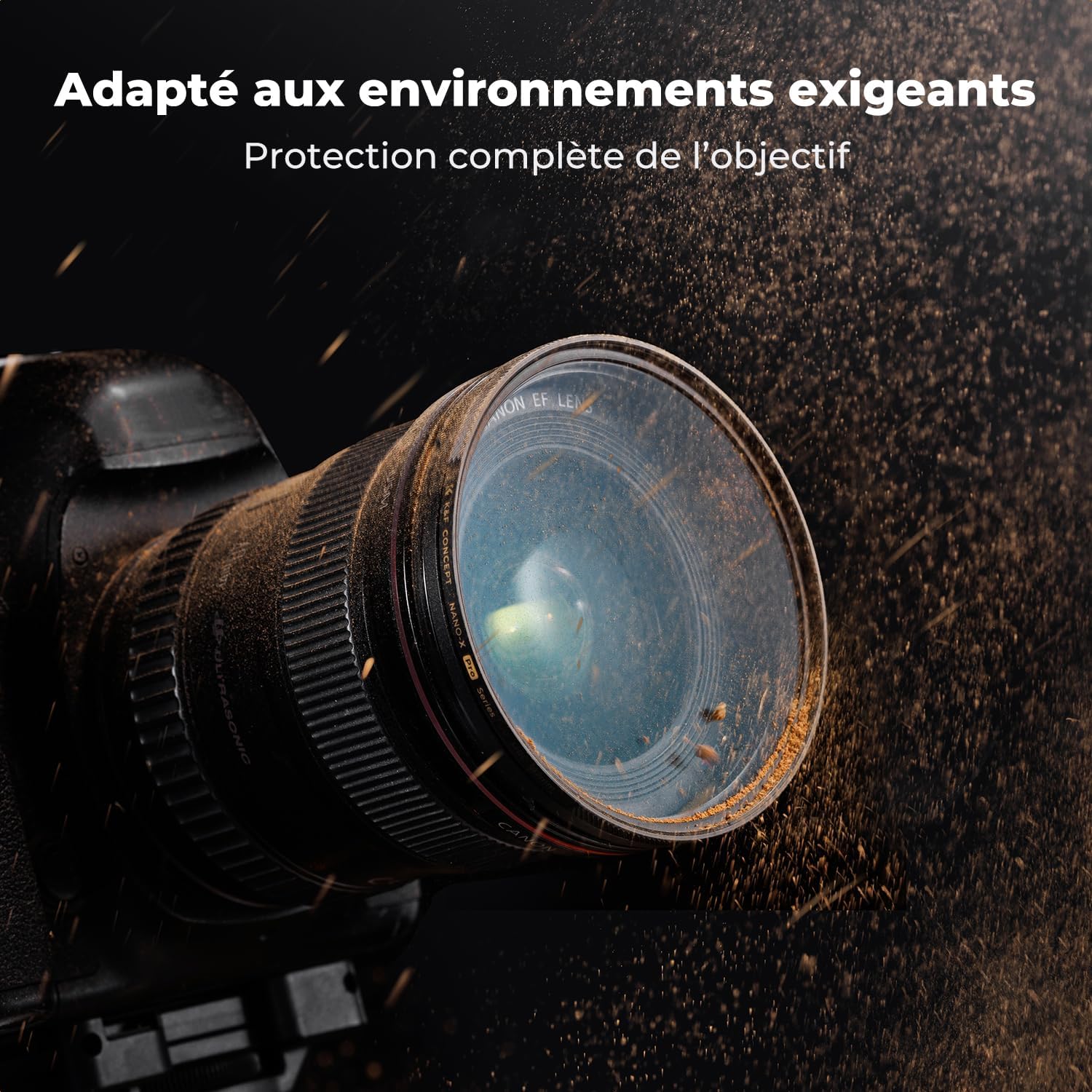 Thumbnail 3 de K&F CONCEPT 67 mm Black Diffusion 1/8 Mist – Filtre cinématographique en cuivre avec 36 couches nano-revêtement
